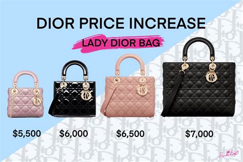 lady dior bag price usa|Lady Dior euro price.